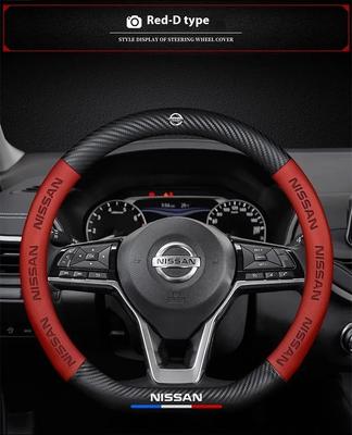 Car Steering Wheel Cover for AltimQashqai Juke X-Trail Patrol Note Leaf Maxima Micra Rogue Pulsar Sentra Teana Muran