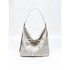 Korean Tote Bag Women's Large-capacity First-layer Cowhide Lazy Wind Shoulder Messenger Bag Casual Versatile Commuter Pleated Bag