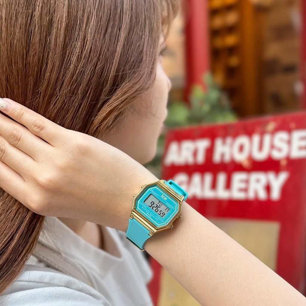 Authorized Distributor [Ice Watch] Ice Watch Digital Women's Watch 022055 ICE Digit Blue Curacao Small