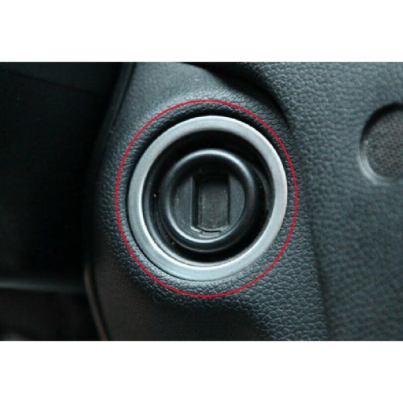 Ignition Switch Start Button Frame Trim For Benz E-Class 2009-2015 Silver Steel