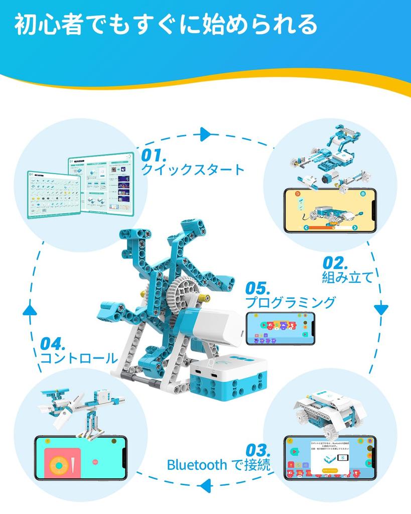 WhalesBot D1 Programmable for Ages Educational STEM Educational Toy Boys and Remote Control Assembly Craft 3D Japanese Popular Birthday Ages and 12