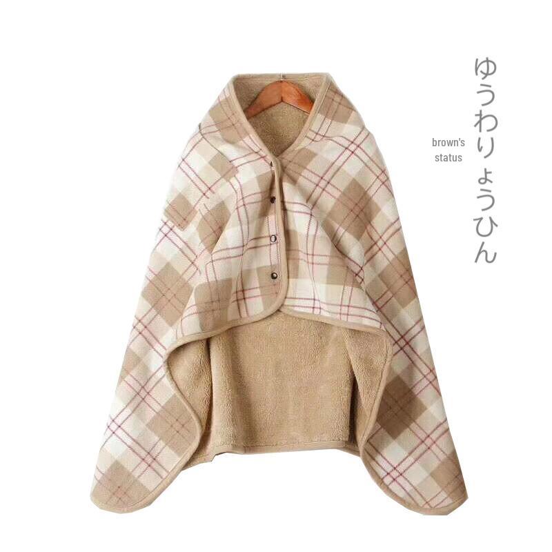 

Японский теплогенерирующий плед-шаль из арктического флиса - Влагопоглощающий, Идеально подходит для дивана, осени и зимы. 100x140 cm