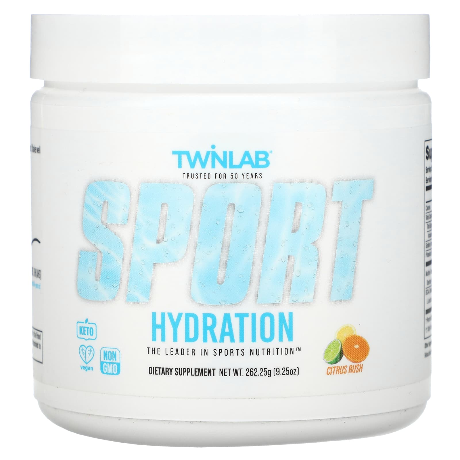 

Twinlab, Sport Hydration, Citrus Rush, 9.25 oz (262.25 g)