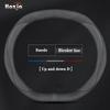 Leather Car Steering Wheel Cover for AIWAYS U5     Non-slip Auto Interior Accessories