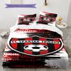 Literie Modèle FC Spartak Trnava, Ensemble Couette Housse de Couette Taie d'oreiller Cadeau d'Anniversaire pour la Maison(1 housse de couette + 2 taies d'oreiller, sans garniture.)