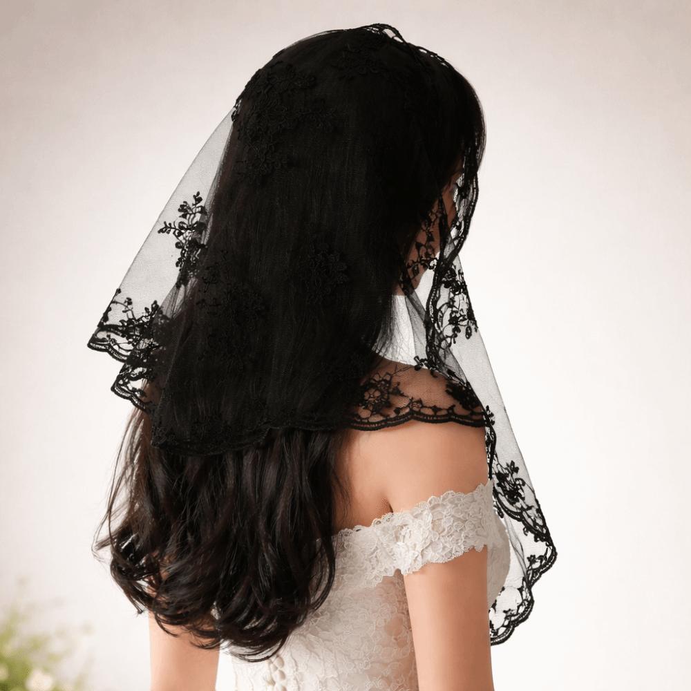 Fake Collar Lace Scarf Veil Headband Cloak Hip Scarf Simple Lace Triangle Scarf  Ladies