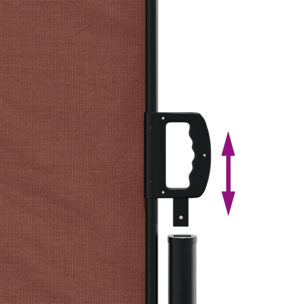 Vidaxl Retractable Side Awning, Brown, 140 X 600 Cm
