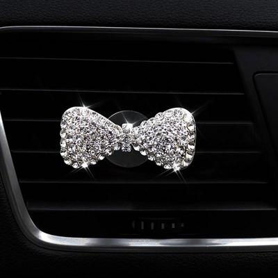 Rhinestone Car Air Freshener Vent Clip Air Conditioning Outlet Clip Stylish Car Air Freshener Clip Aromatherapy Clip For Car