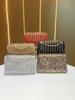 Sophisticated Rhinestone Square Purse With Magnetic Closure And Chain For Party Use