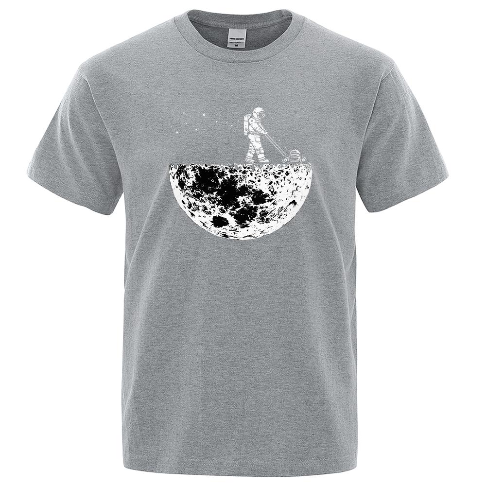 Men's Funny Print t-Shirts Men O-neck Short Sleeve Loose Oversize Cotton Summer Tshirt