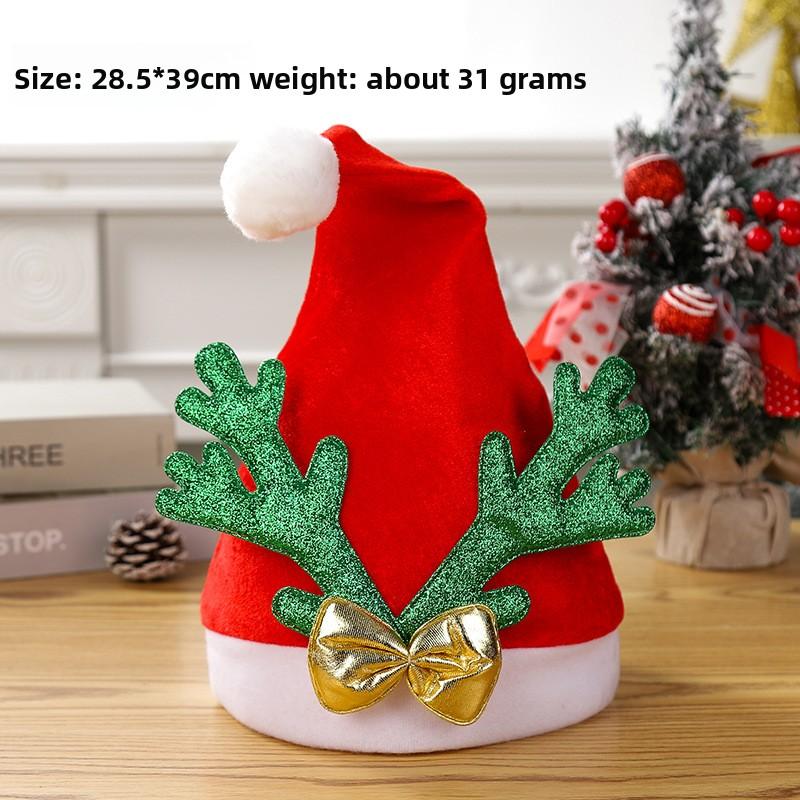 Christmas Decorations Christmas Hat Santa Claus Lamp Non-woven Hat Christmas Gift