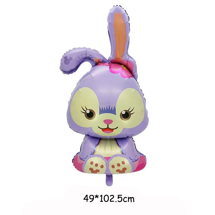 Disney Story  Lina Bell And Stellalou Cartoon Balloons Birthday Decor Baby Shower 32inch Number Foil Balloons Wedding Supplies