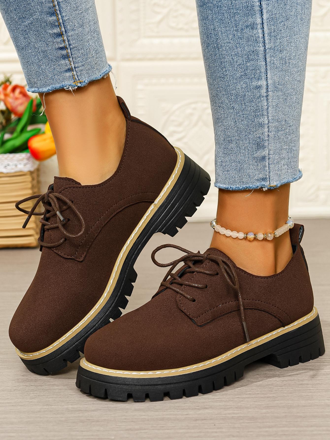 

22 autumn breathable high-top shoes thick-soled non-slip casual short boots labor insurance shoes 36 коричневый
