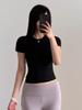Basic Slim Fit T Shirt With Nylon Fabric For Casual Wear And Yoga