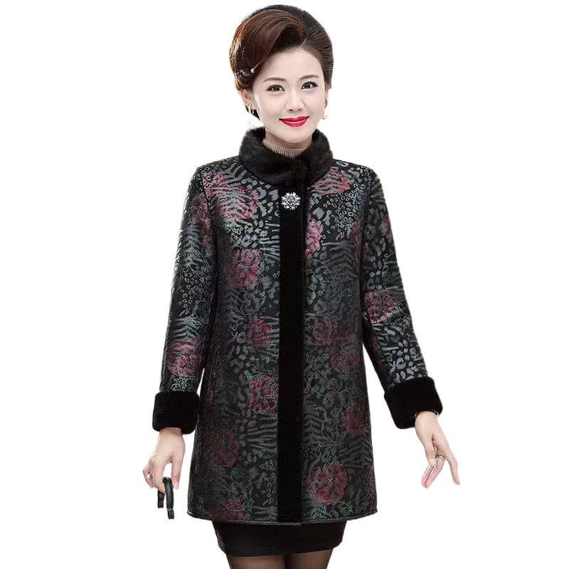 Versatile Retro Mid-Length Plus Size Velvet Jacket - Warm, Stylish Autumn/Winter Coat