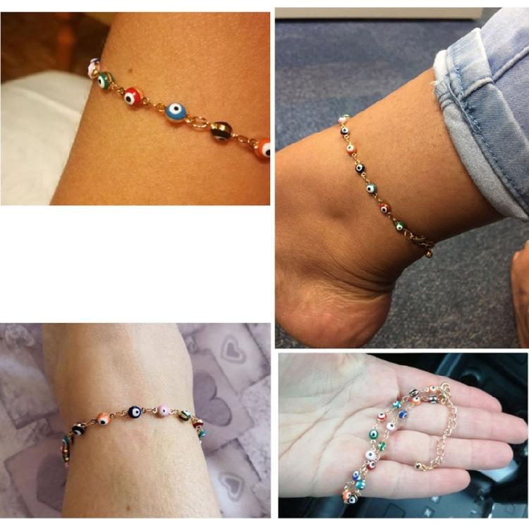Fashionable Demons Eye Anklet Stylish Ankle Bracelet Adjustable Feet Chain Leg Ankle Bracelet Alloy Texture for Feet