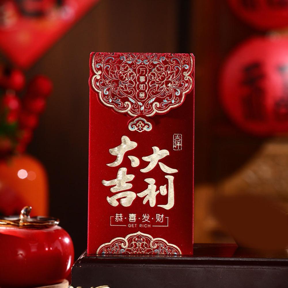 3pcs Multiple Patterns Wedding  Red Envelope Best Wishes 2025 Money Pocket Mini HongBao  Party Gifts