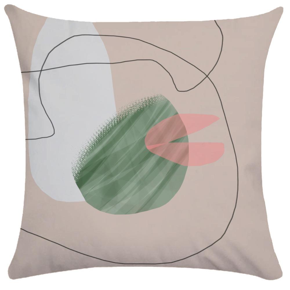 Abstract Lines Pillowcase Dormitory Decoration Office Living Room Sofa Home Pillowcase