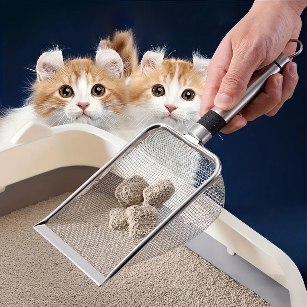 Pet Cleaning Tools Stainless Steel Feces Shovel Net Cat Litter Shovel Reptiles Sand Shovel