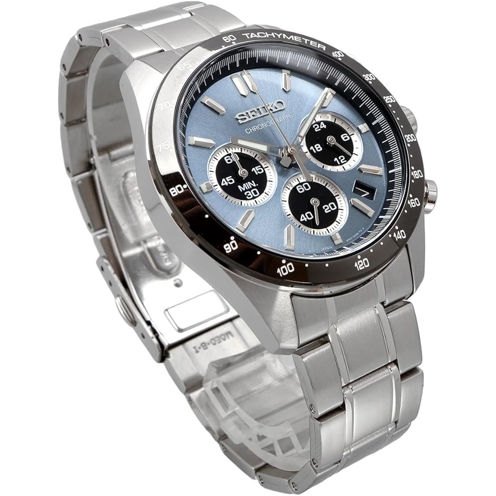 Ανδρικό Ρολόι Seiko Χρονογράφος 1/5 Δευτερολέπτου Quartz SBTR027 Μπλε-Γκρι Μεταλλικό [Επίσημο Ιαπωνικό Προϊόν]