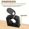 Plastic Tool Holder Mount 2 Pack with Screw Base for Garage Wall Storage, Rack Placement, and Utility Gear Access