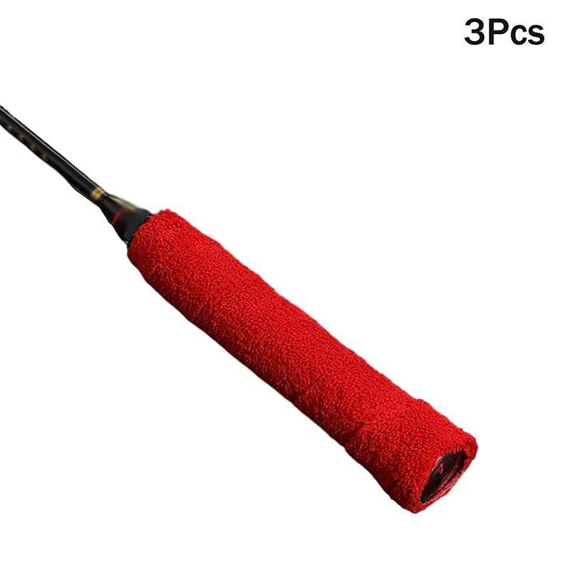 3Pcs Towel Glue Grip Badminton Tennis Racket Overgrips Tape Racket Grip Grip Non-slip Tape Band Sweat Badminton