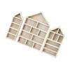 3Pcs Wooden Boxes Shelves Wall Storage Rack for Miniatures Medals Crafts