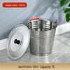 Ran Jin Chu Extra Dicker Edelstahl Runder Eimer mit Deckel