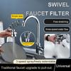 3 Modes Filter Sink Faucet With Swivel Universal Extension Tube Water Saving Boosting and Splash Proof Water Tap
