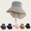 Chapeau de soleil pour femme à large bord avec voile facial Protection UV UPF 50+ pour l'été, le cyclisme, la plage, l'extérieur, l'alpinisme