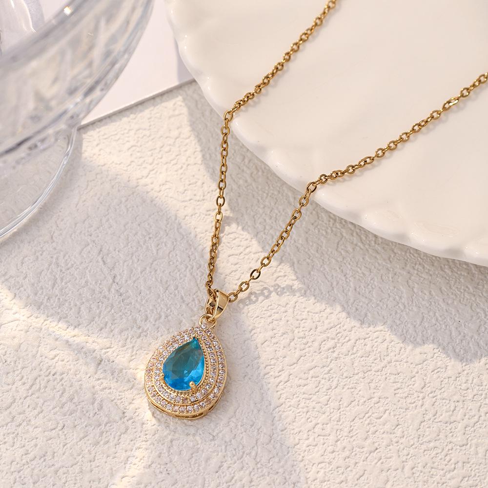 Women's Luxury Titanium Steel Pendant Clavicle & Long Sweater Necklace - Niche Design