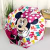 Minnie Mouse, Bowtique Themed Automatic Opening and Closing Umbrella, Brightly Colored 8-rib Portable Umbrella, Suitable for Men and Women, A Perfect