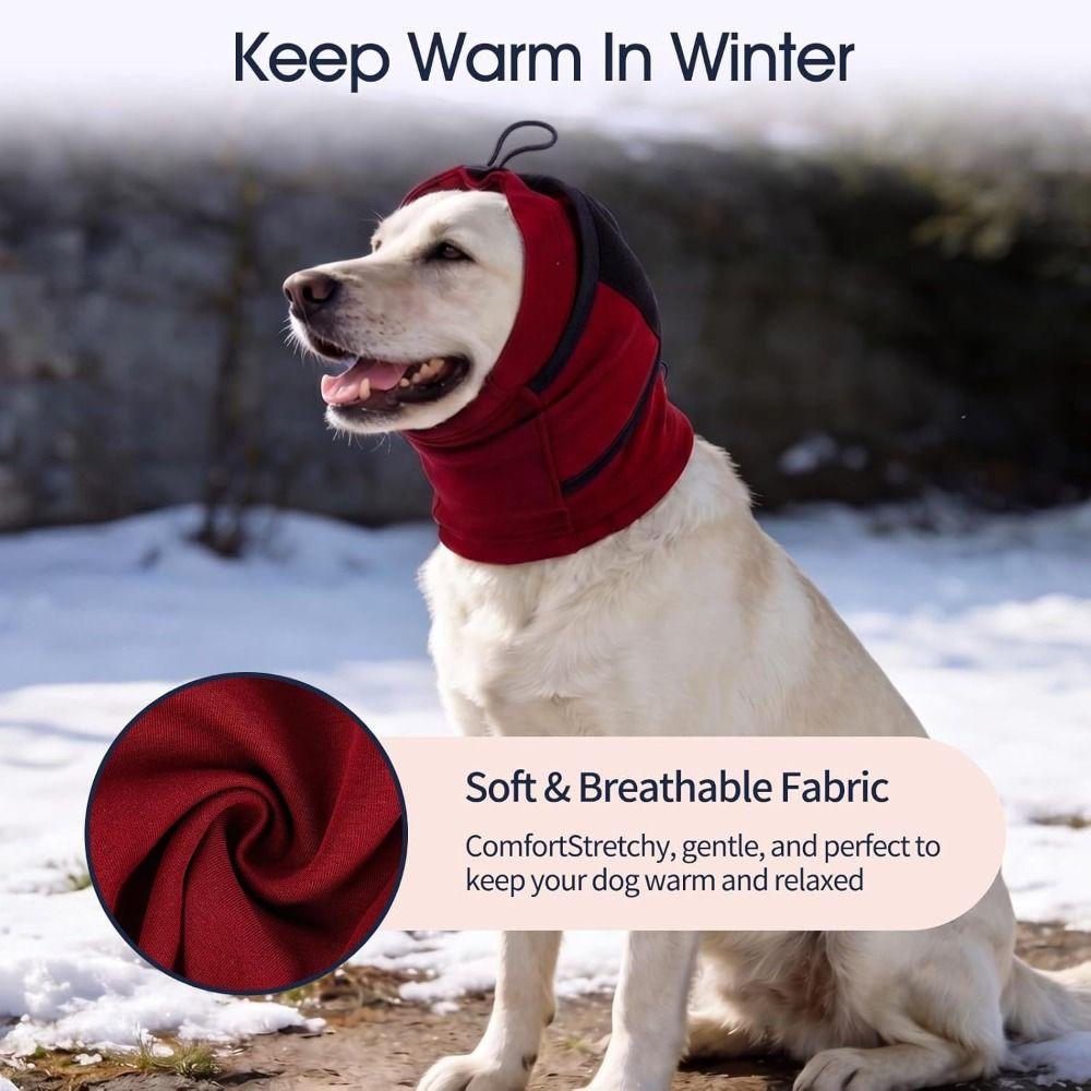 Thickened Dog Ear Muffs Breathable Dog Calming Hoodie Comfortable Quiet Ears Cover  Storms