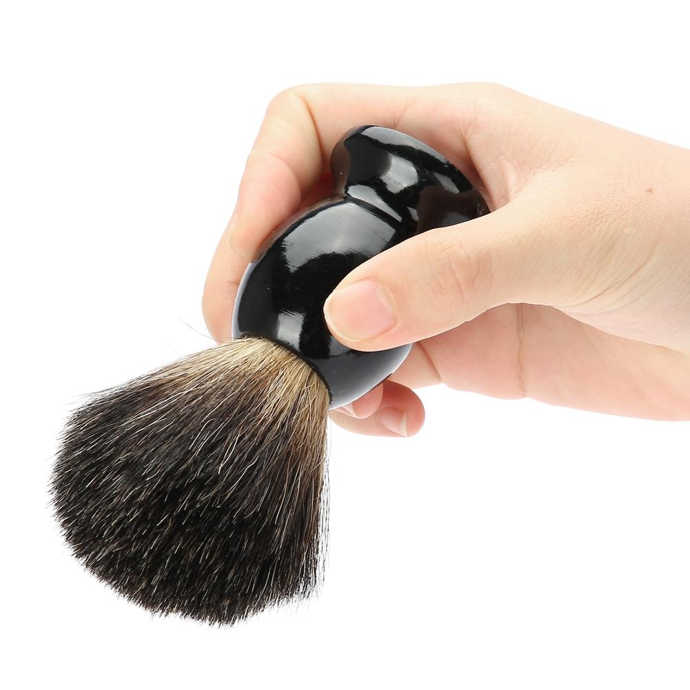 Portable Men Wood Handle Beard Shaving Brush Barber Salon Tool