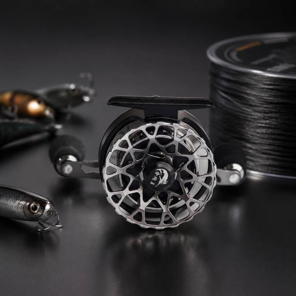 Fishing Reel with Two-Modemode Control All-Metal Slim-Profile