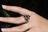 Minimalist Garnet Ring: 925 Sterling Silver Stackable Band