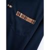 Spring and Autumn New Men's Daily Casual Solid Colour Patchwork Pockets Lapel Long-sleeved Polo Shirt