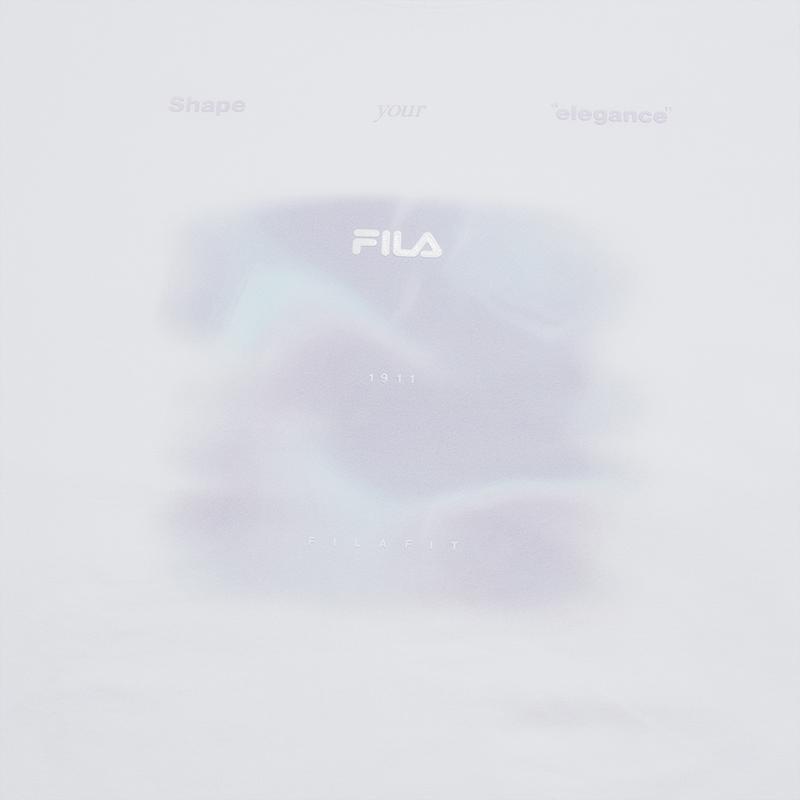 New FILA Fitness T Shirt Women's Jade White A11W521117FWT