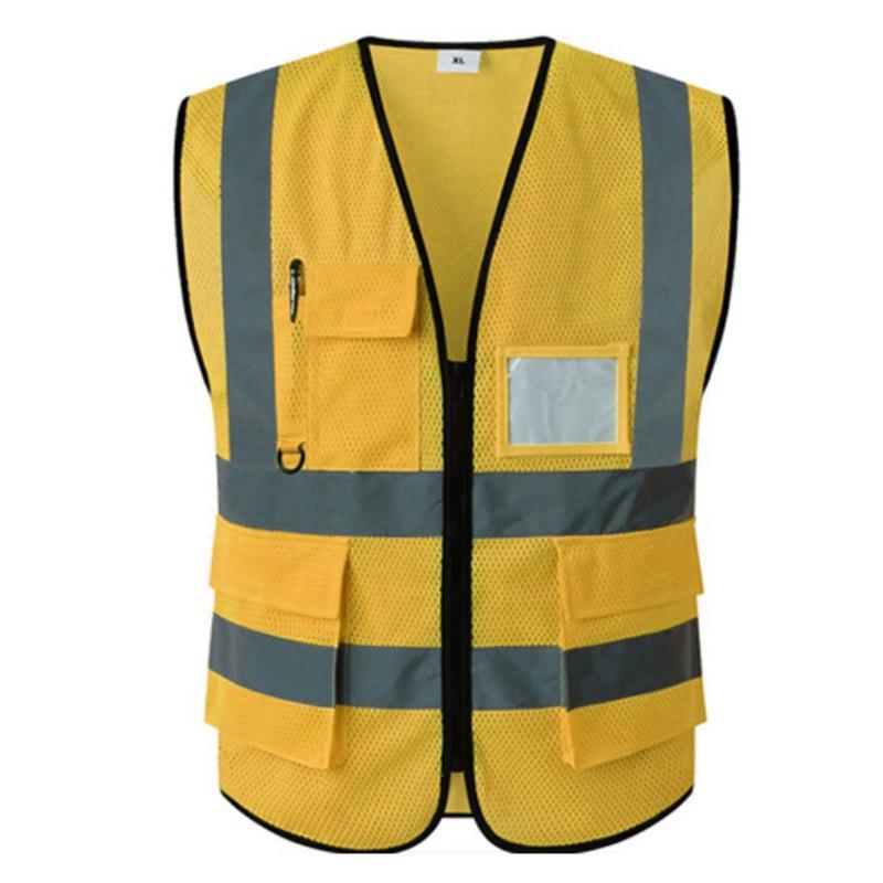 Sikkerhet Refleksvest med Høy Synlighet Justerbare Reflekterende Sikkerhetsvester Trafikk Natt Utendørs For Løping Sykling Sport