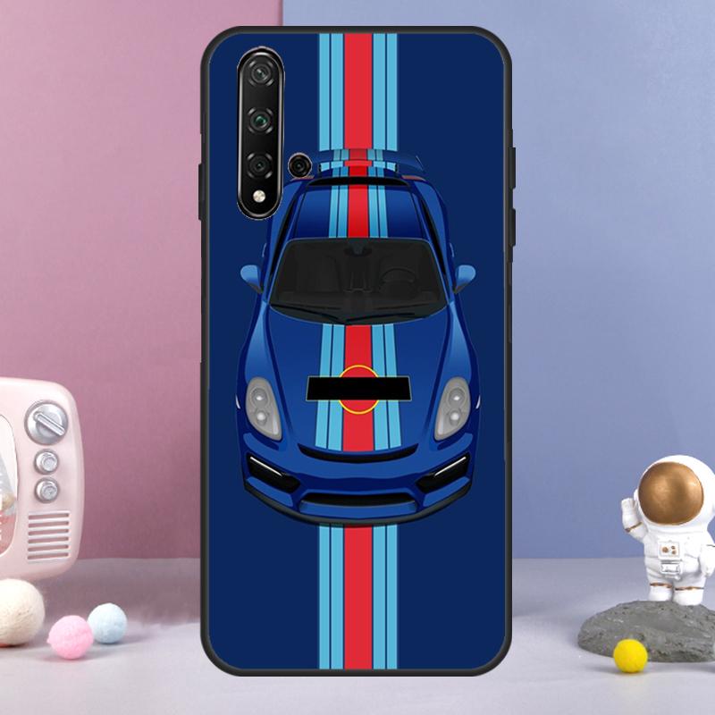 Racing Stripes racer Car For Huawei Nova 3i 7i 8i 11i 12i 9 10 SE Y60 Y61 Y70 Y72 Y73 Y90 Y91 P20 P40 P30 Lite Case