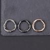 1PC Adjustable Key Rings for Bag Jewelry Finings 25MM Open Spring Ring Buckle Keychain round Carabiner