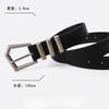 Belt Modern Black With Sophisticated Metal Buckle For Trendy Fashion Everyday