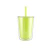 Large Capacity Double-layer Straw Cup Leakproof Milk Tea Cup Drinking Bottle  Children Adult