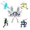 Diy Multi-Joint Adjustable 3D Stress-Relief Night-Light Building Block Set With 6 Wings Angel Table Decor – Perfect Holiday Gift