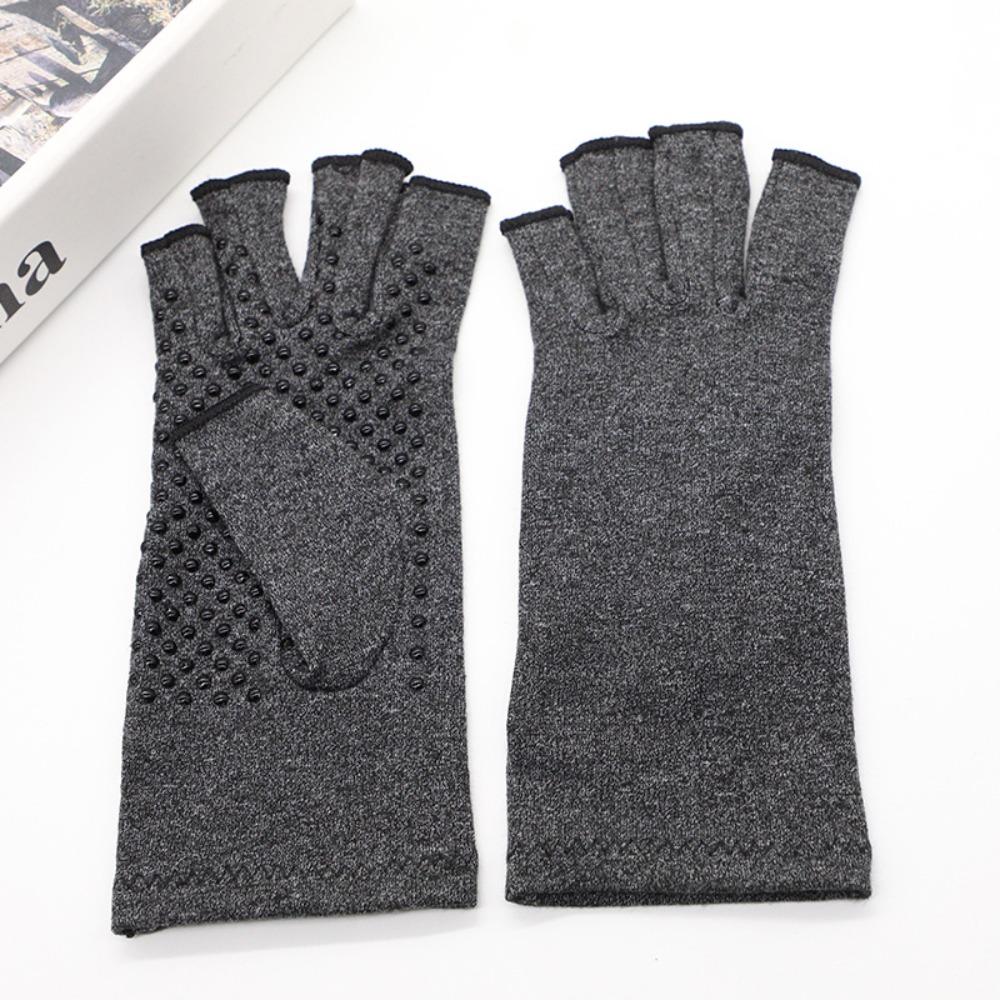 Hand Pain Relief Wrist Support Gloves Fingerless Touch Screen Mittens New Compression Gloves  Women
