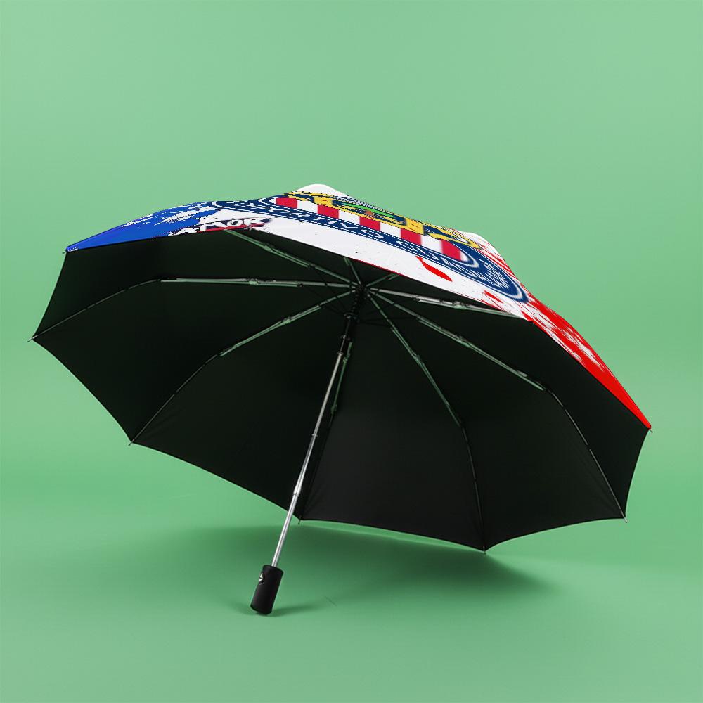 1 PC Automatic Folding Umbrella-Guadalajara SportsPattern, Portable & Foldable Design with 8 Ribs, Christmas Birthday Gifts
