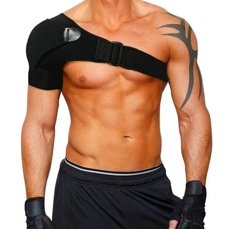 Shoulder Brace With Pressure Pad Ice Pack For Pain Relief Left Right Support Unisex Compression Sleeve
