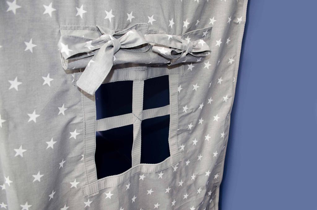 Gymnastic Ladder With House Indigo Pastel - White