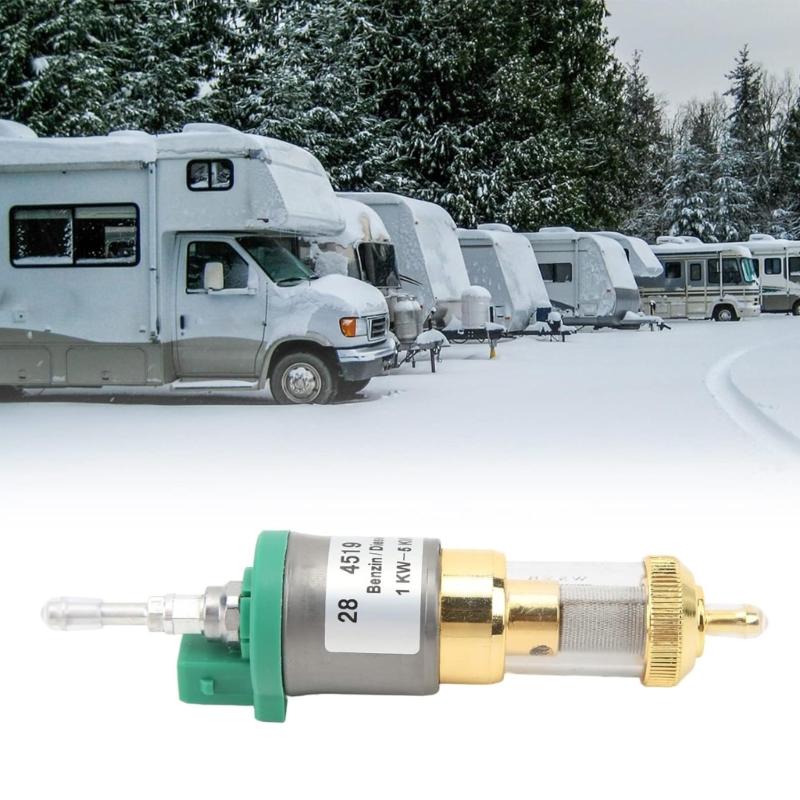 Long Lasting Waterproof Fuel Dosing Pump Low Noise Diesels Heating for Heating Systems Keep Machine Running Smoothly 12V