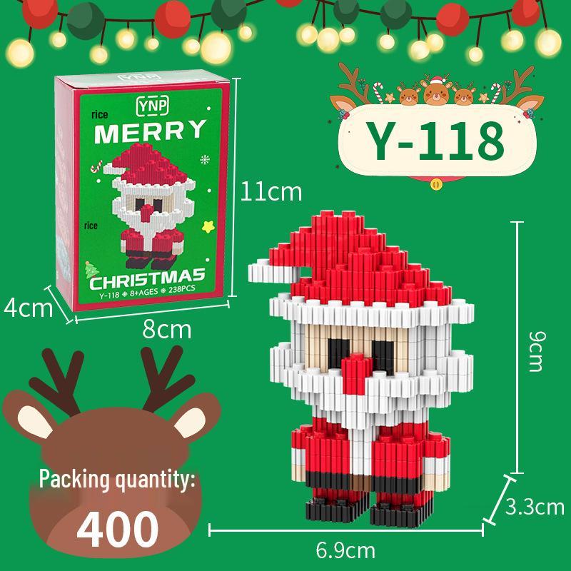 Christmas Building Blocks for Kids: Compatible with Lego, Educational & Decorative Gifts